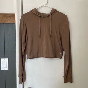 PARAGON Cropped Long Sleeve Top w/Hood